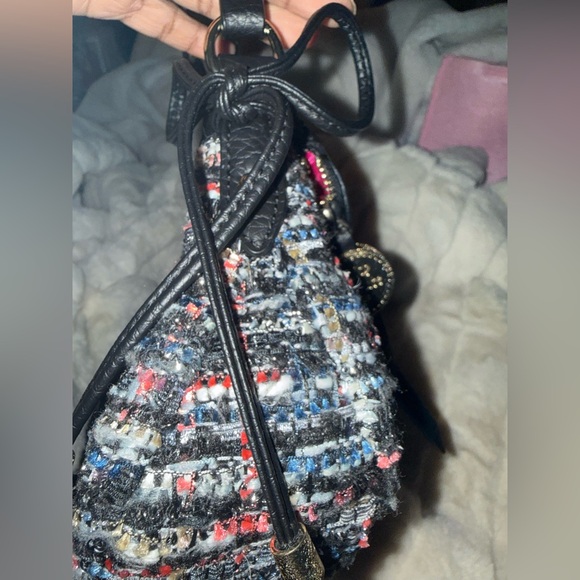 Vintage Juicy Couture Trousdale Tweed Black and Multicolor Crossbody Bag - Picture 8 of 16